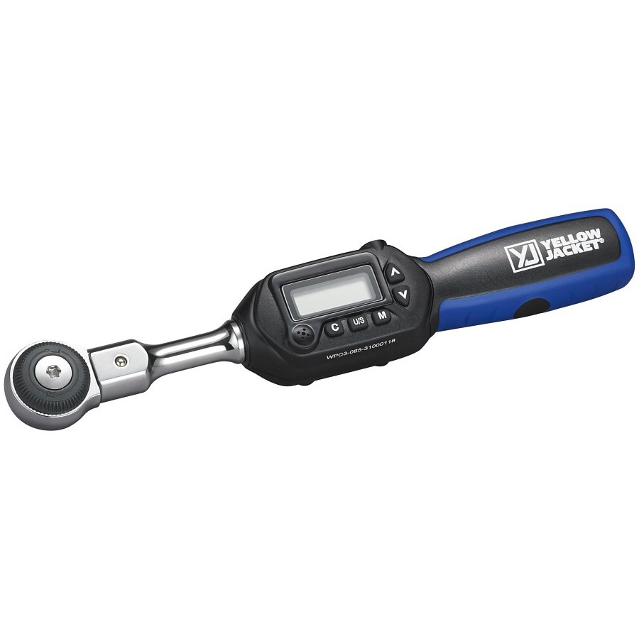 Milwaukee Digital Torque Wrench Yellow Jacket Digital Adjustable Wrench |  60648 | Refrigerative Supply With Ratchet Head