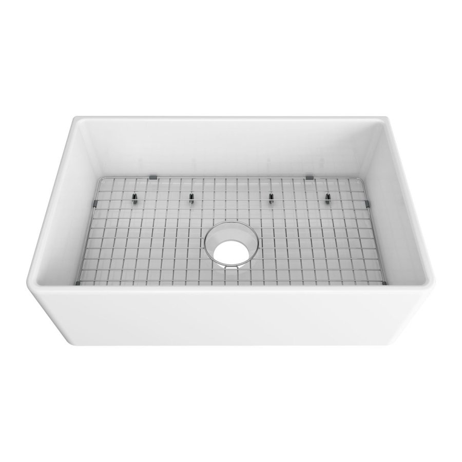 PACE Supply | Single Bowl Kitchen Sink, Apron Mount, 30 x 19 in