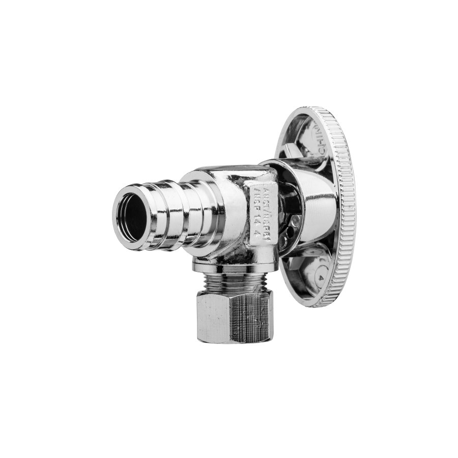 PACE Supply | Quarter Turn Angle Stop, 1/2 x 3/8 in, Expansion PEX