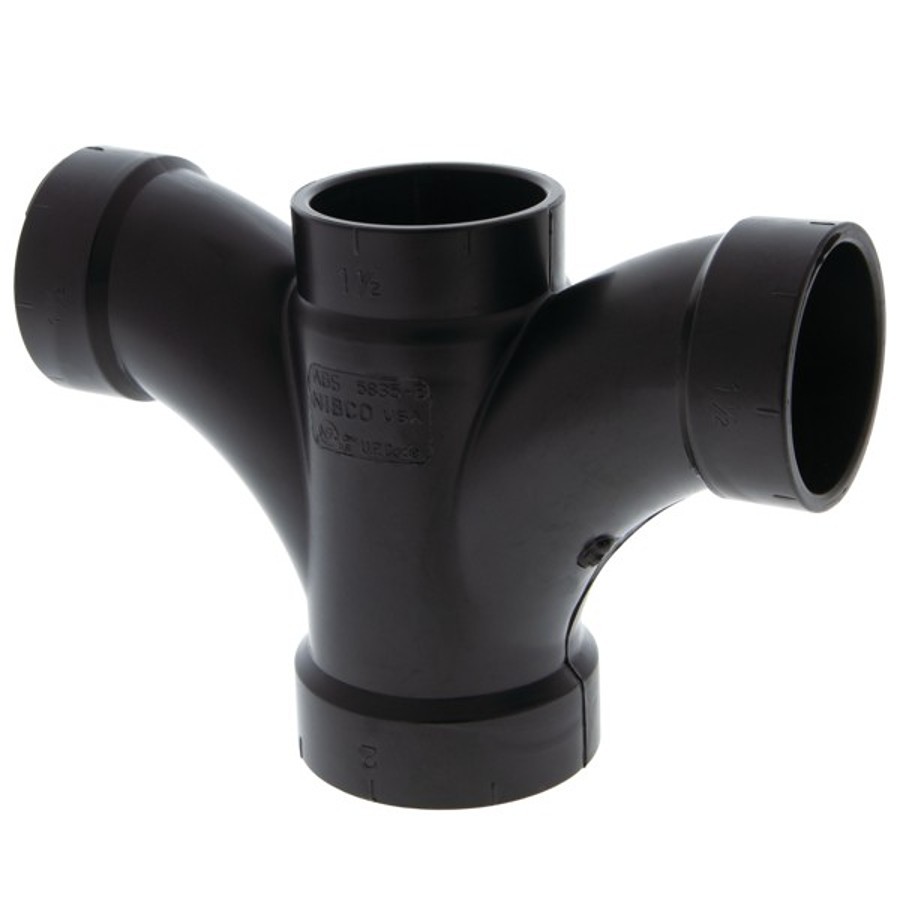 こんぴーDW x 1FW x2UT x2 PACE Supply | DWV Double Fixture Fitting, 2 x 1-1/2 x 1-1/2 x 1-1