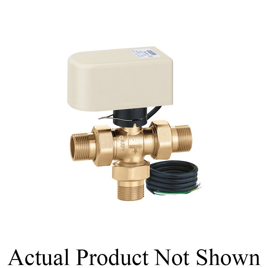 PACE Supply | Zone Valve & Actuator, 3-Way, 12 Cv, 1 in, C, Brass