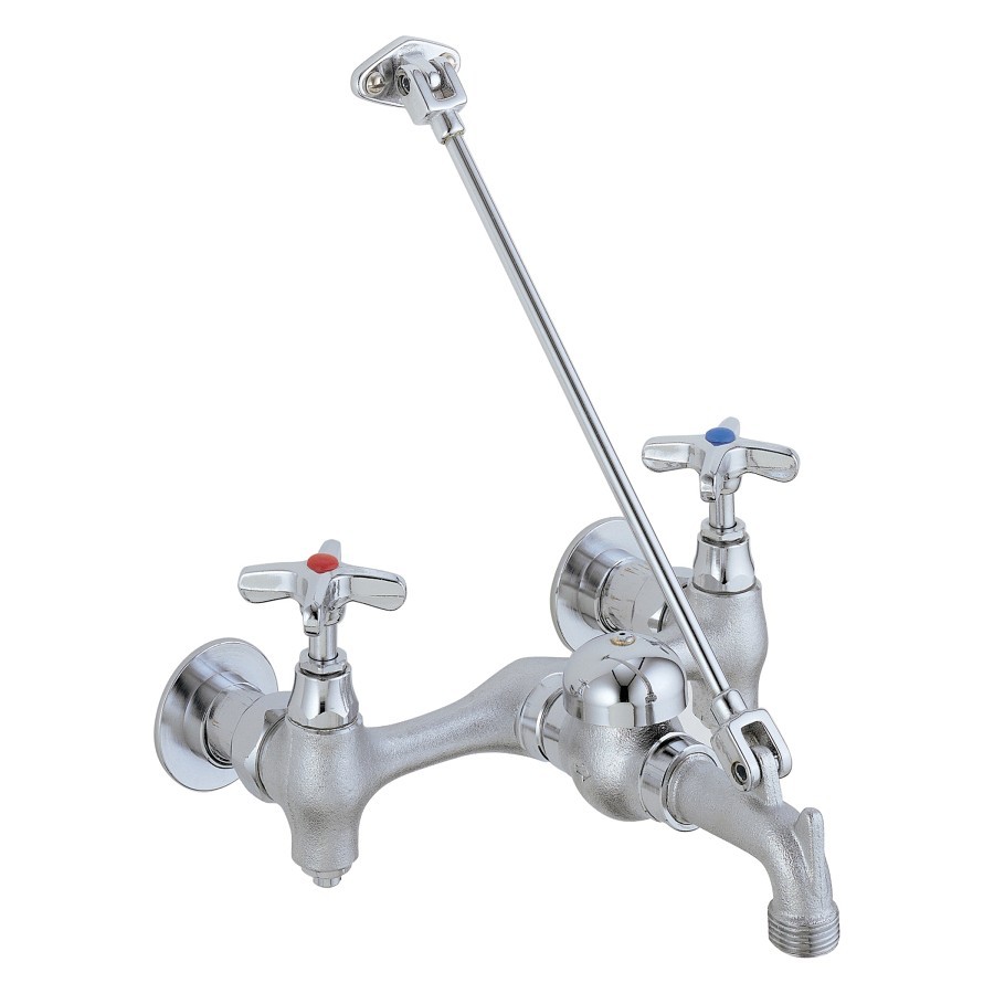 Delta Express ソフビ＋LPセット PACE Supply | Utility Sink Faucet, Wall Mount, 2-Hole, 2 Cross