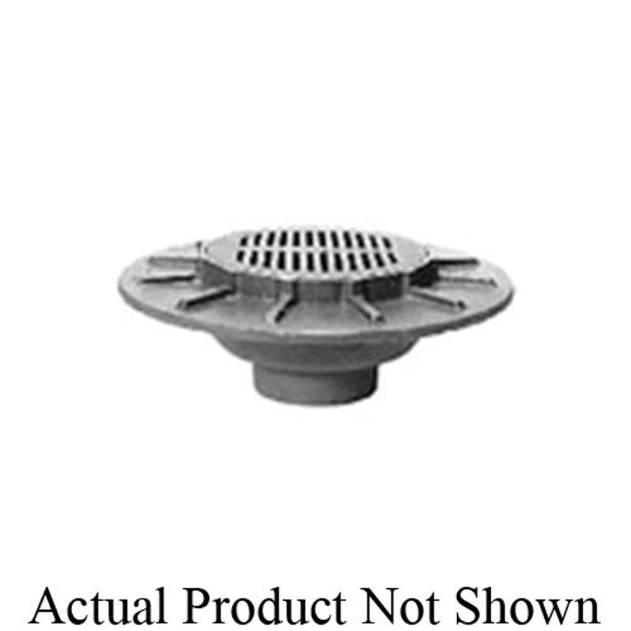 PACE Supply | Z534 Floor Drain, 6 in Outlet, No Hub, 12 in Round
