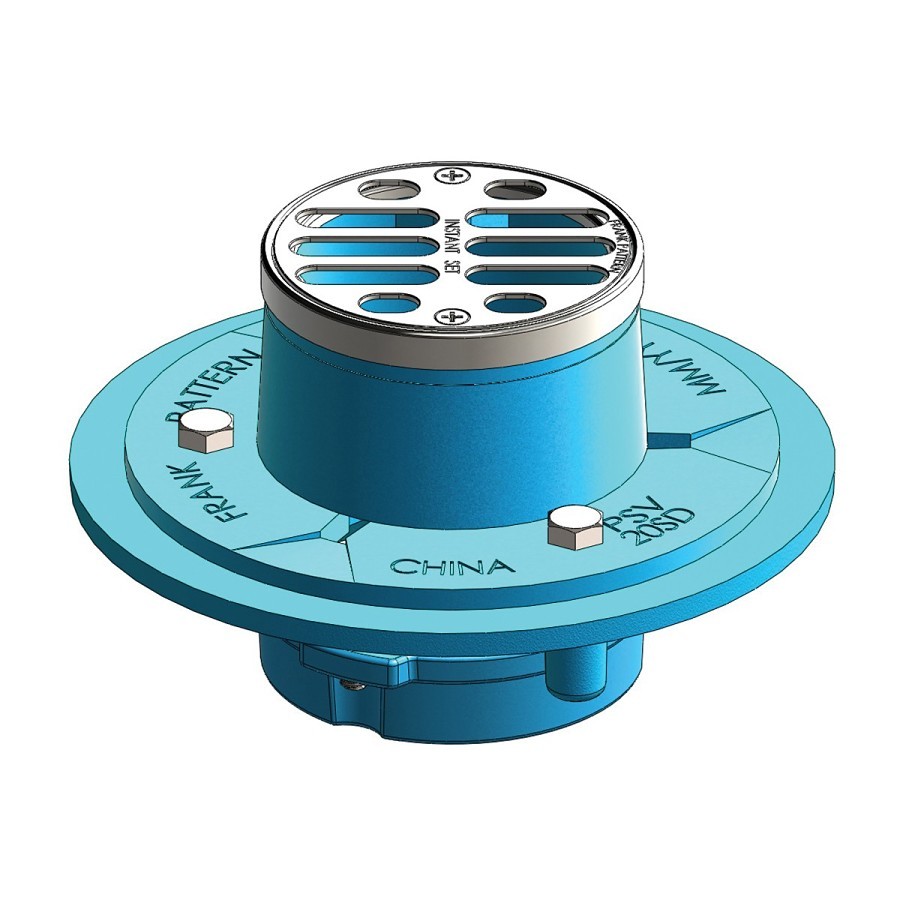 Pace Supply Frank Pattern™ Shower Drain, 2 in, Instant Set® 31/2 in