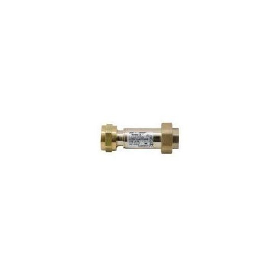 Watts LF7R Lead-Free Brass Dual Check Valve – 1/2" X 1/2" Backflow Preventer, Union Female NPT, For Residential Water Systems