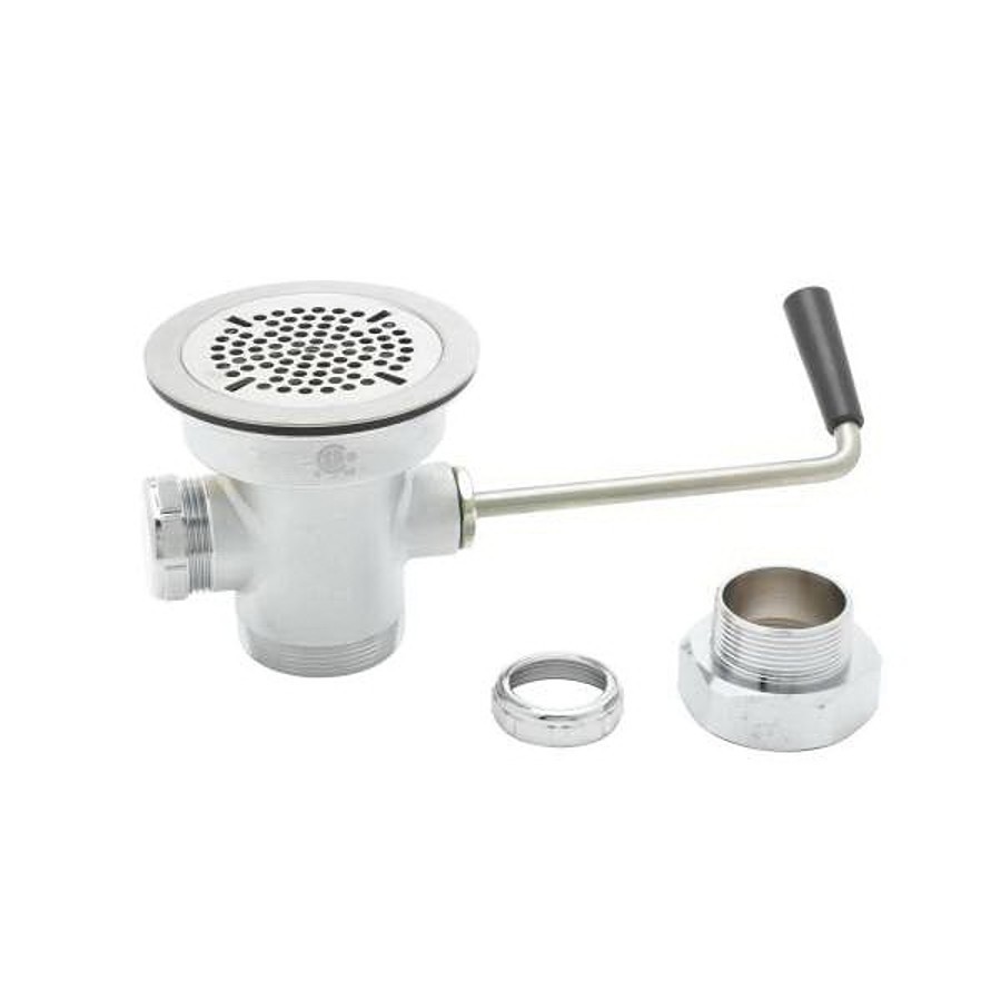 PACE Supply | Rotary Waste Drain Valve, 3-1/2 x 2 in, Brass Drain