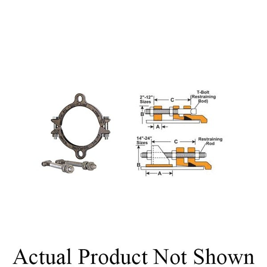 Pace Supply UniFlange® Joint Restraint, 6 in, Mechanical Joint or