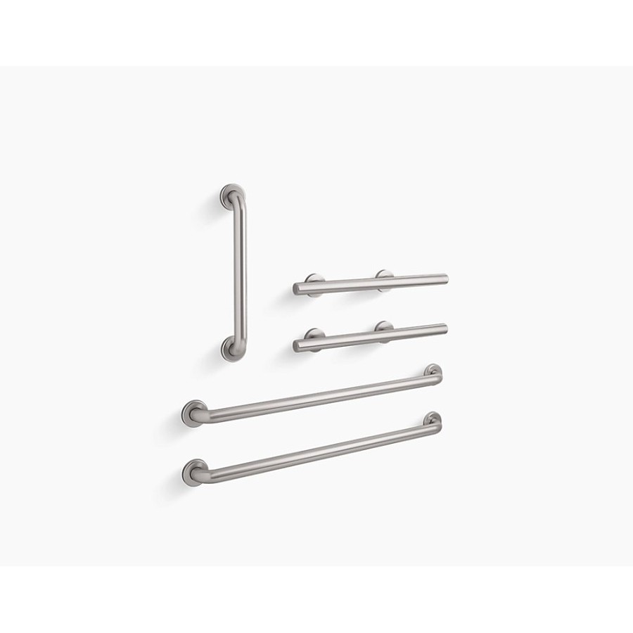 PACE Supply | Traverse® 5-Piece ADA-Adaptable Grab Bar Kit, 1-1/2