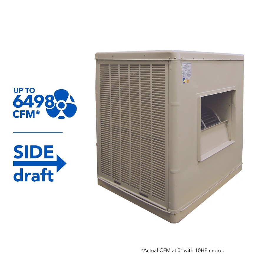 PACE Supply | Evaporative Cooler, Side Discharge, 8500 cfm, Roof Mount
