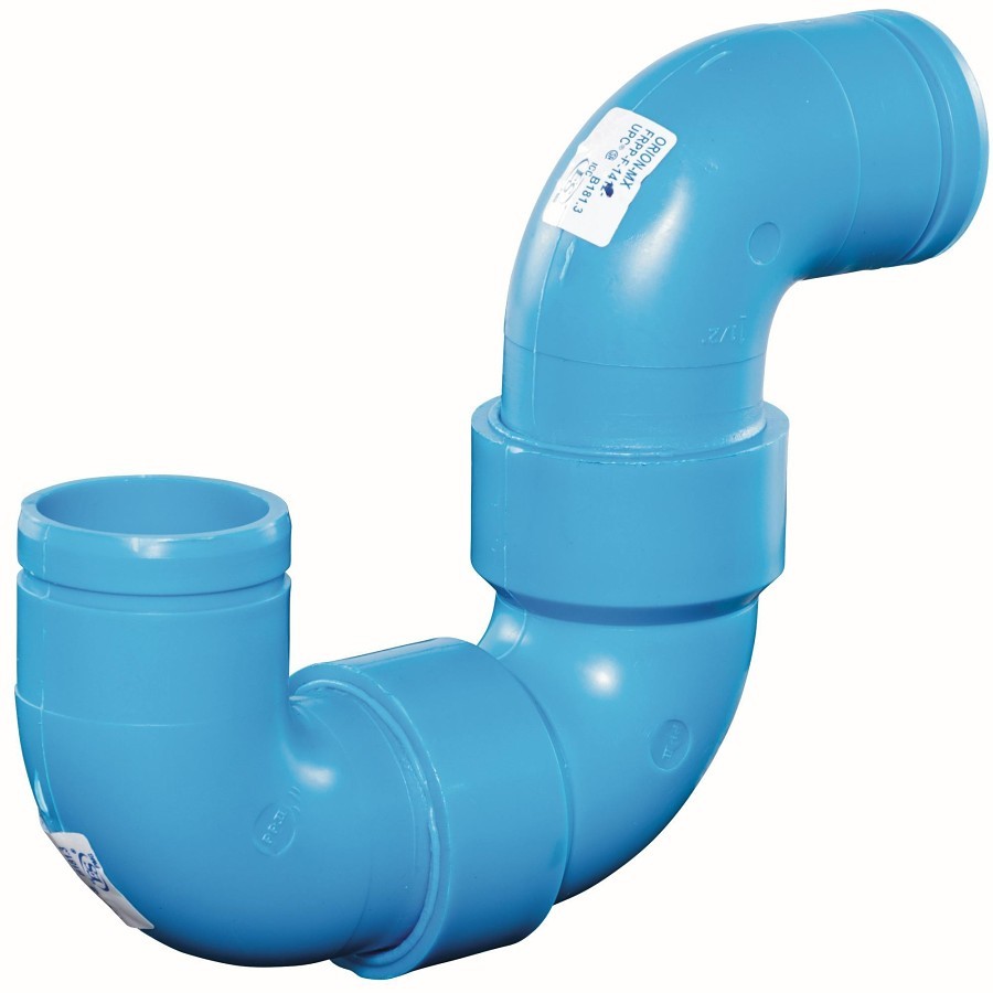 pon2pan2☆あお PACE Supply | Blueline™ Acid Waste P-Trap, 1-1/2 in, Polypropylene