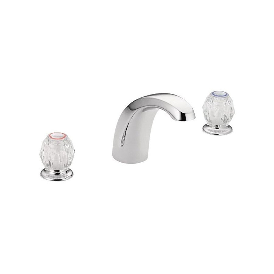 Pace Supply Chateau® Roman Tub Faucet, 8 to 16 in Center, Polished Chrome, 2 Handles, Traditional