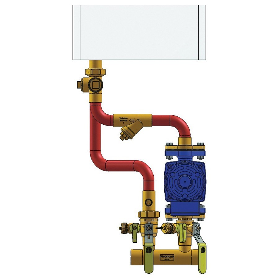 Pace Supply | Hydro-Core™ Complete Near Boiler Piping Kit With External  Circulator Pumps, Brass