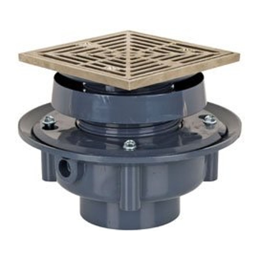 PACE Supply | 833 Trap Primer Floor Drain, 3 in Outlet, Socket, 5