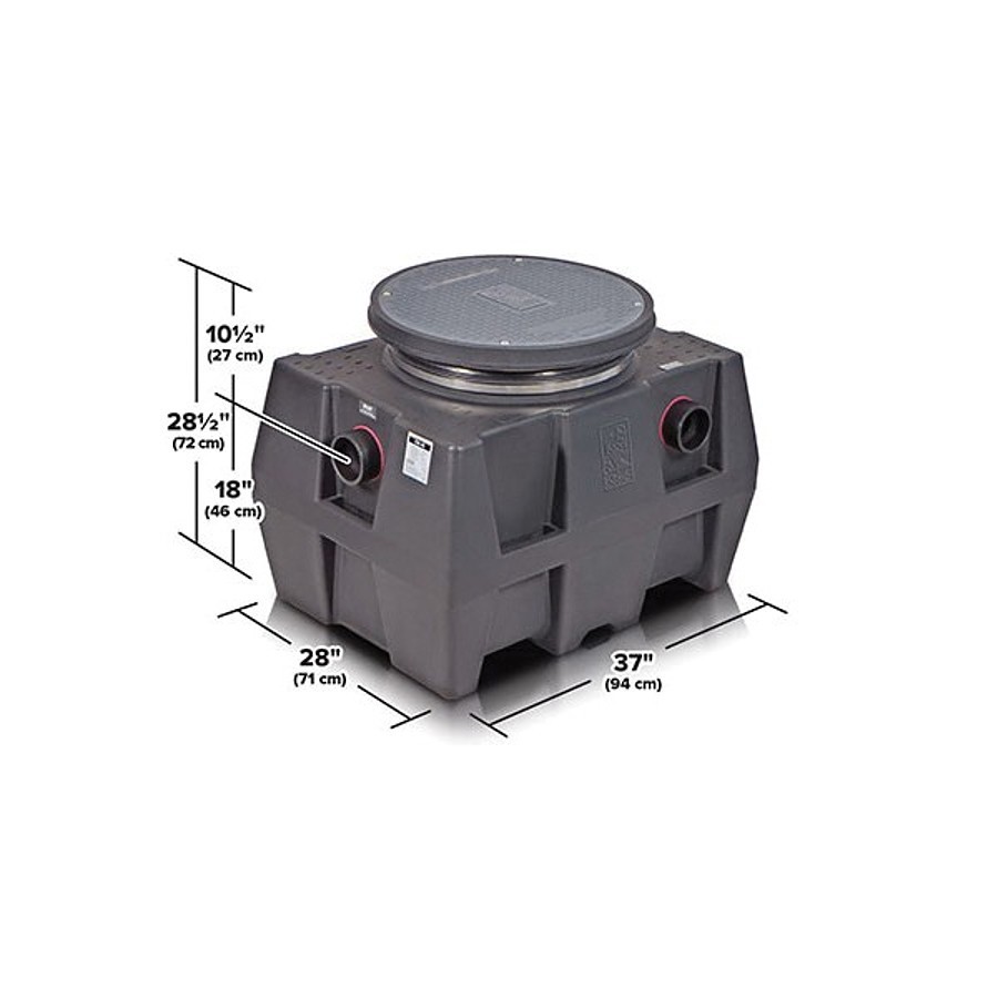 Pace Supply Great Basin™ Grease Interceptor, 249 lb, 50 gpm, Polyethylene