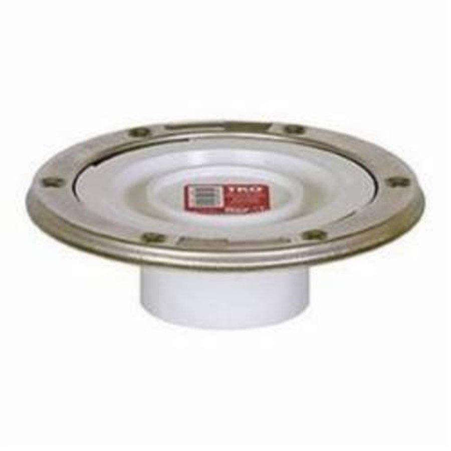PACE Supply | Adjustable Knockout Closet Flange, 3 in, Spigot, PVC