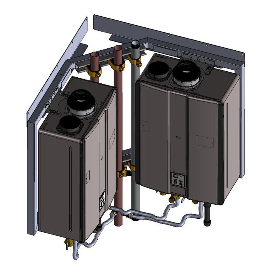 Pace Supply | 2-Unit Exterior, Natural Gas, Corner Rack Assembly