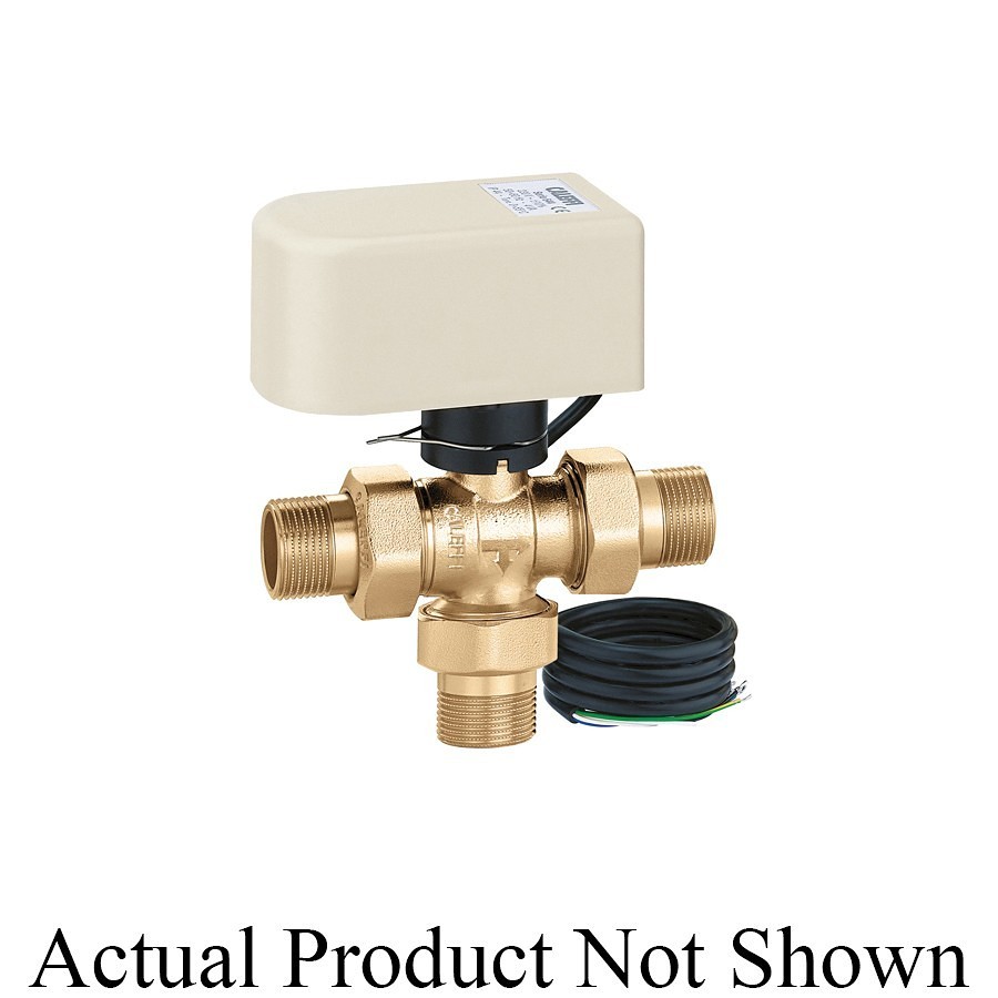 PACE Supply | Zone Valve & Actuator, 3-Way, 12 Cv, 1 in, C, Brass