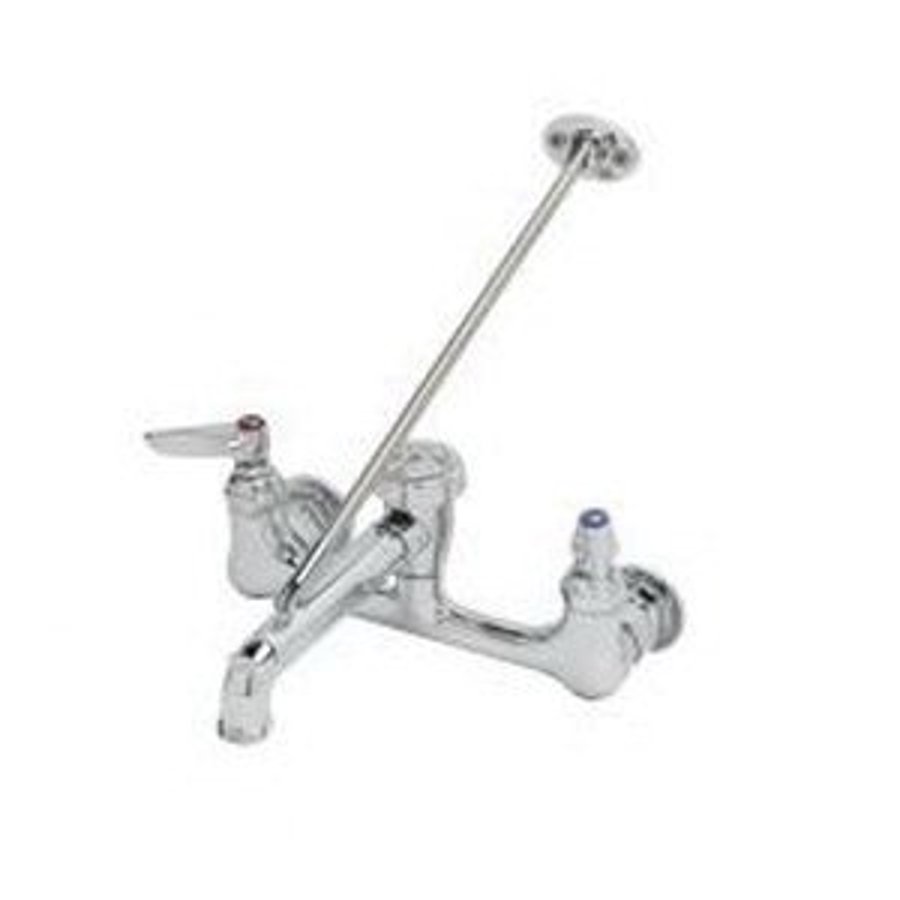 Pace Supply Service Sink/Mop Sink Faucet, Wall Mount, 8 in Center, 14