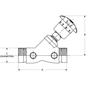 Flo-Trex Triple Duty Valve, 2 in, Groove