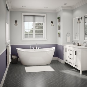 PACE Supply | Delsia Freestanding Bath Tub, 66 x 36 x 26-5/8 in