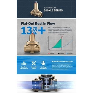 PACE Supply | Pressure Reducing Valve, 2 in, Union FNPT x FNPT, Bronze