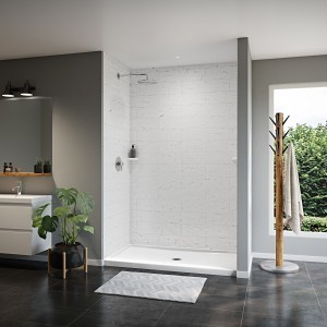 PACE Supply | Shower Tray/Base, 60 x 34 x 3 in, Center Drain