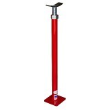 2 x 30 in, Saddle Mount Pipe Support Red Powder Coat