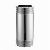 Nipple, 1 in, 3 in L, MNPT, Chrome Plated Brass