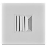 PACE Supply | Lay-In Directional Diffuser, 9 in, 1-Way, Aluminum, White