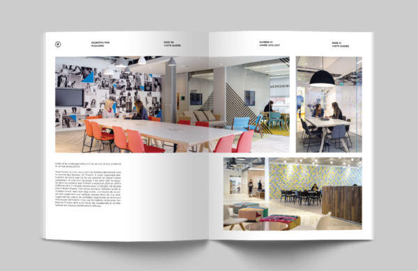 We were inspired by editorial layouts that break grids and create interest. Credit: Anaïs Coulon