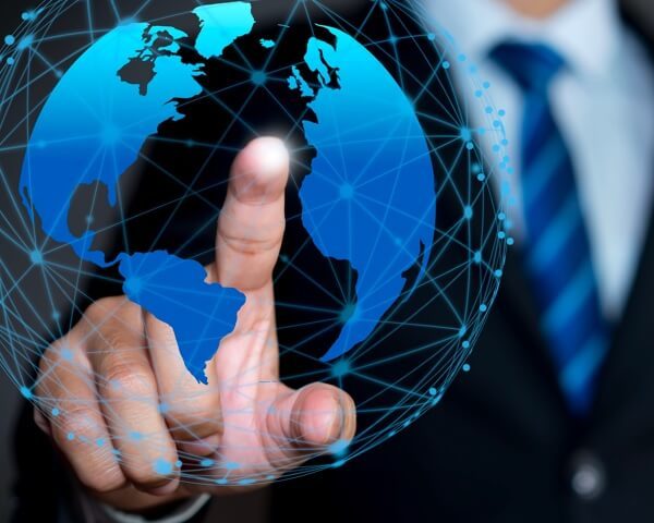 Hand Touching Globe 5 4