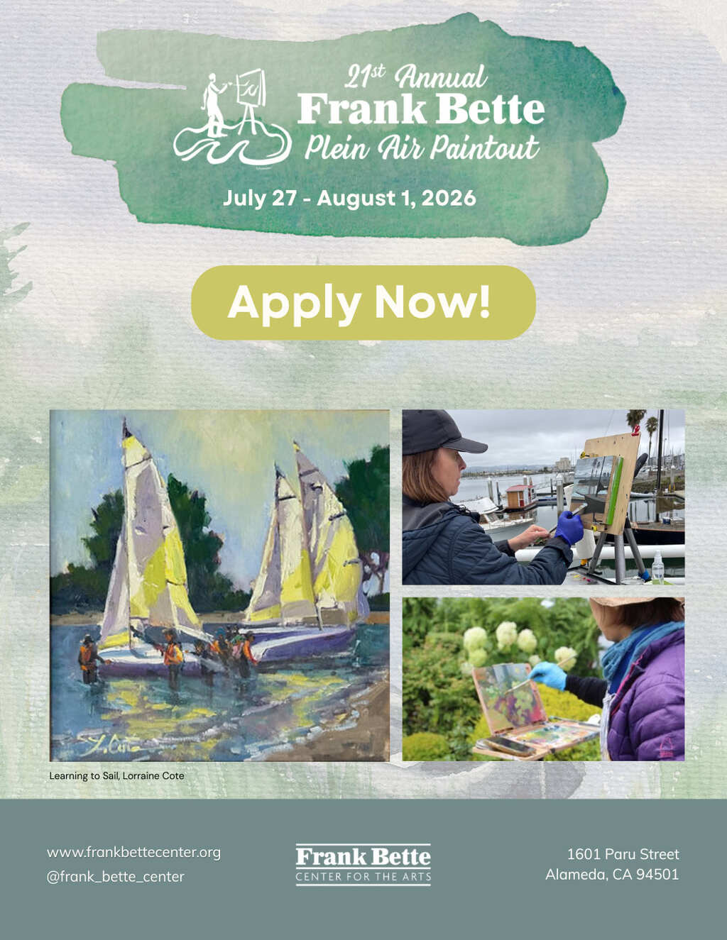 21st Annual Frank Bette Plein Air Paintout