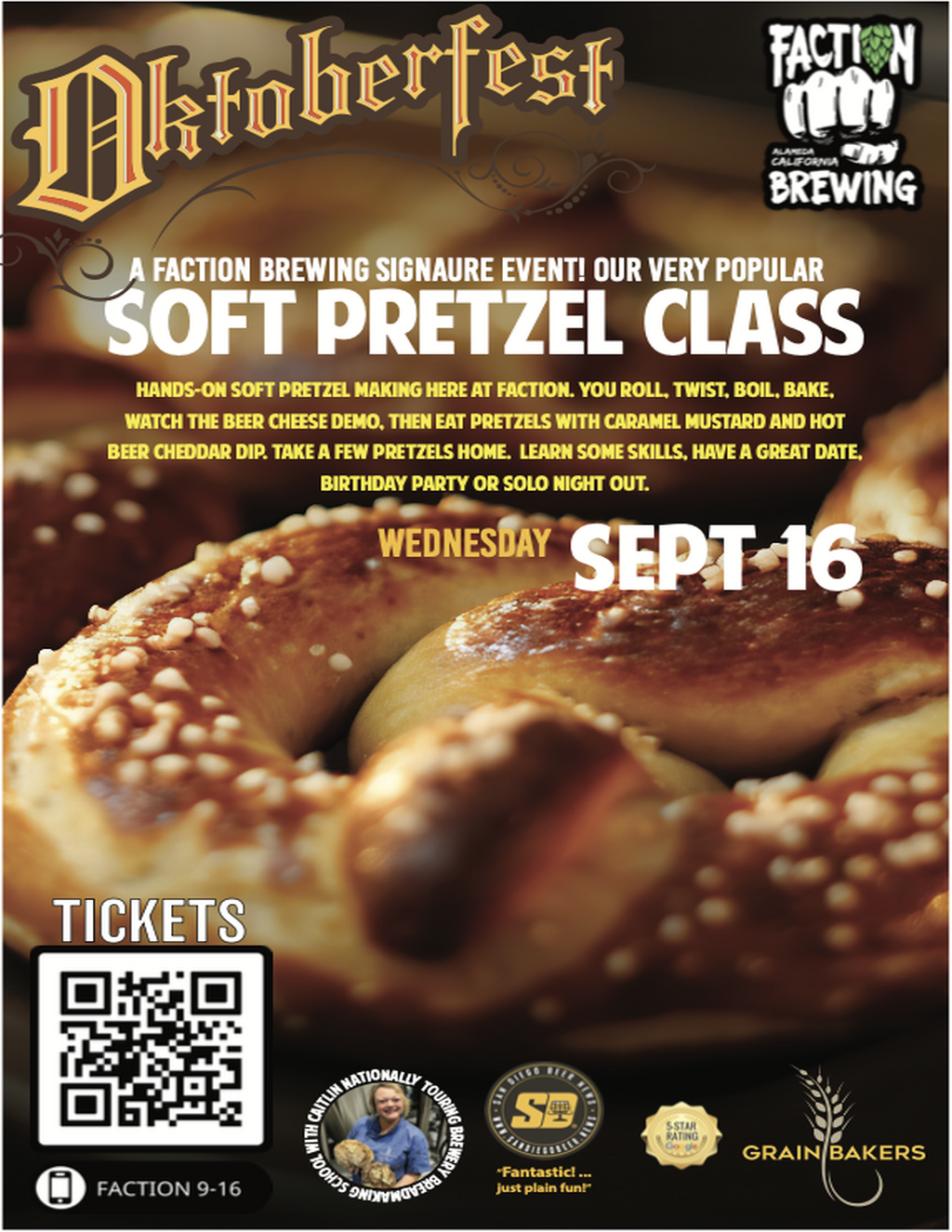 Oktoberfest Soft Pretzel Class