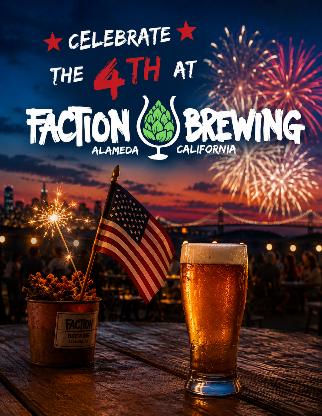 Celebrate the 4th at Faction Brewing