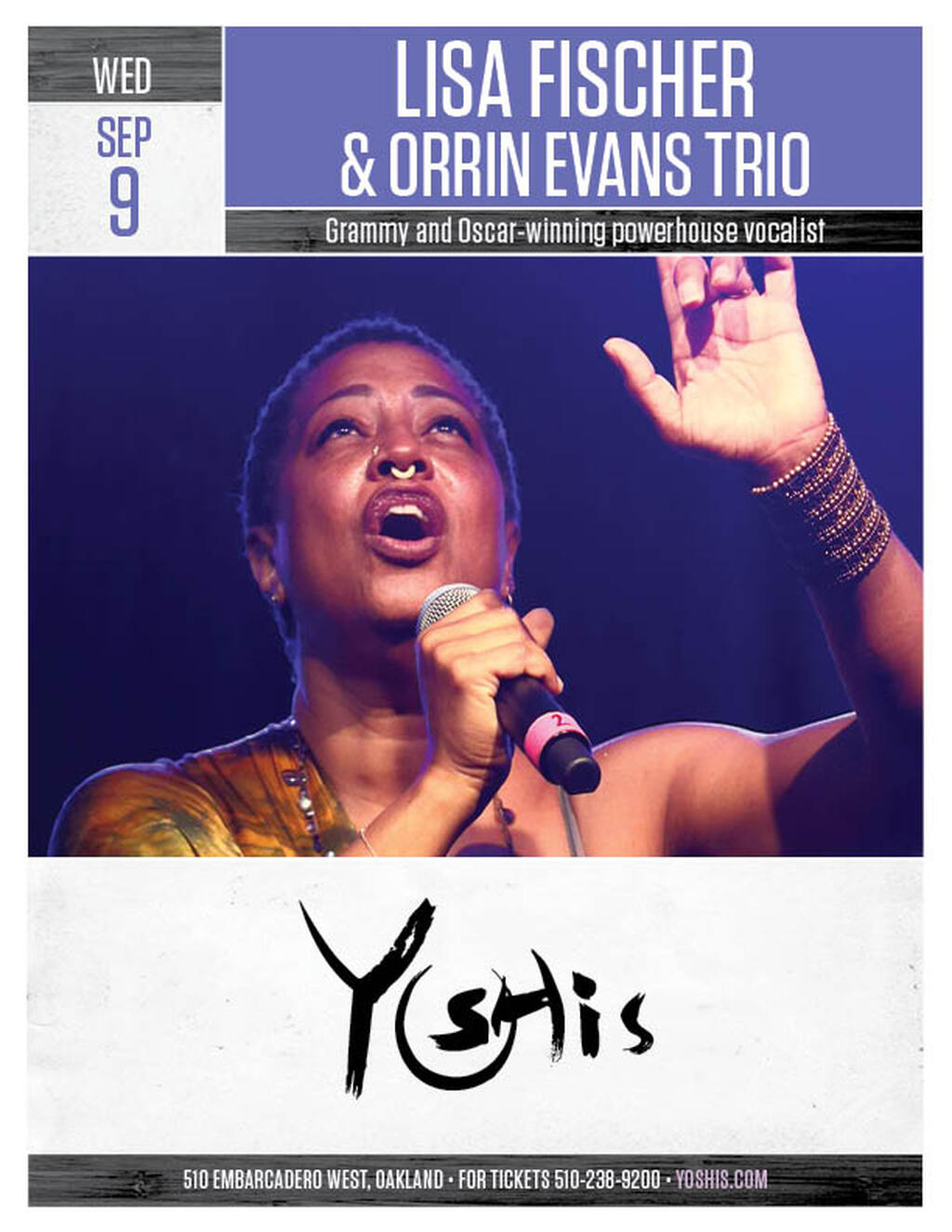 LISA FISCHER & ORRIN EVANS TRIO