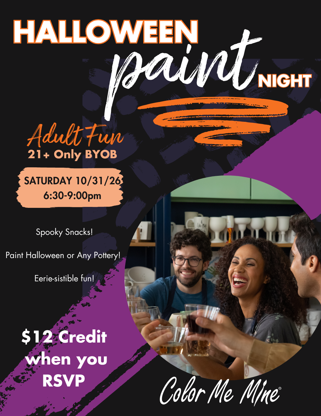 Halloween paint Night