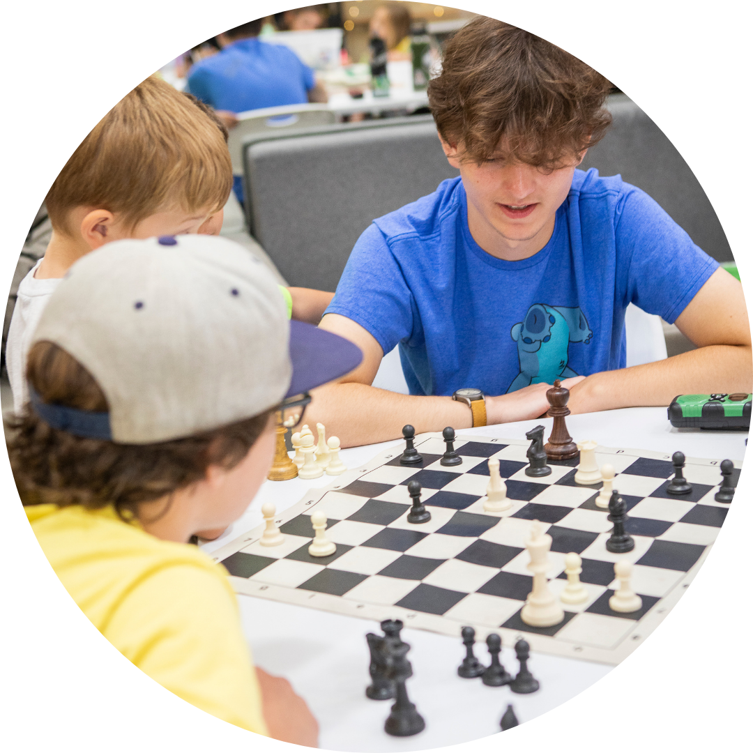 children playing chess