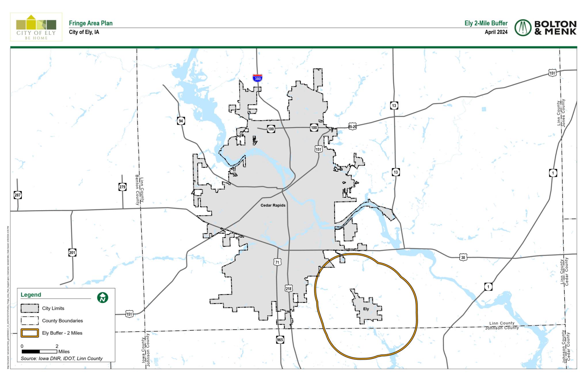 Open House Linn County and City of Ely Fringe Area Agreement East