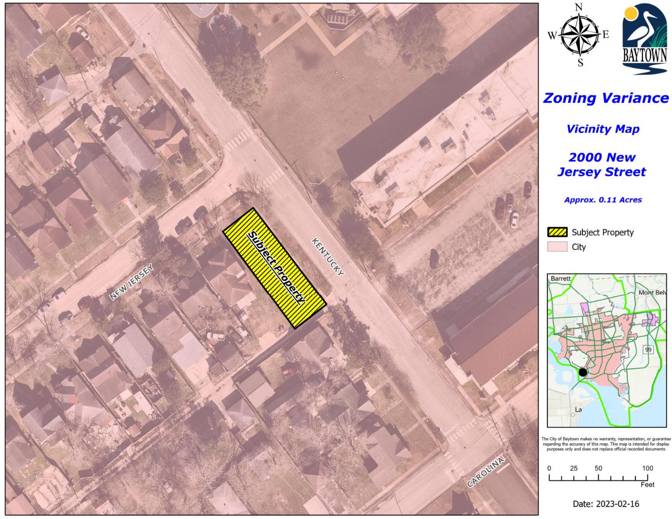 2000 New Jersey Street Zoning Variance Baytown Engage