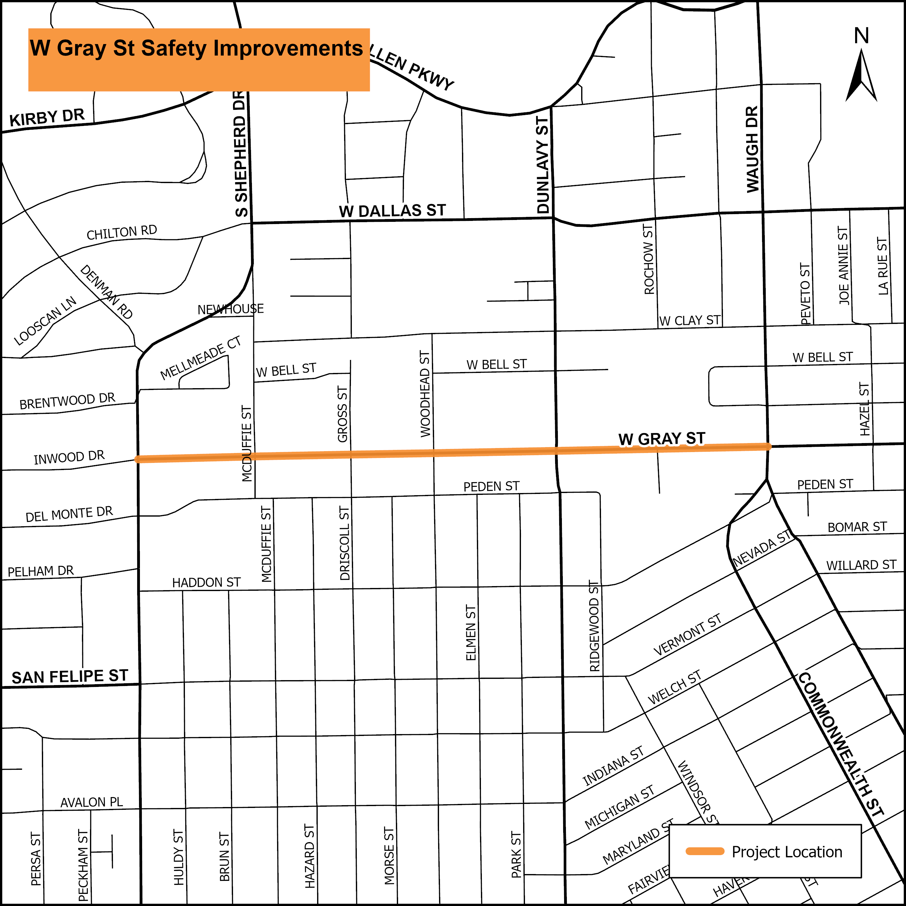 W Gray St Safety Improvements Engage Houston