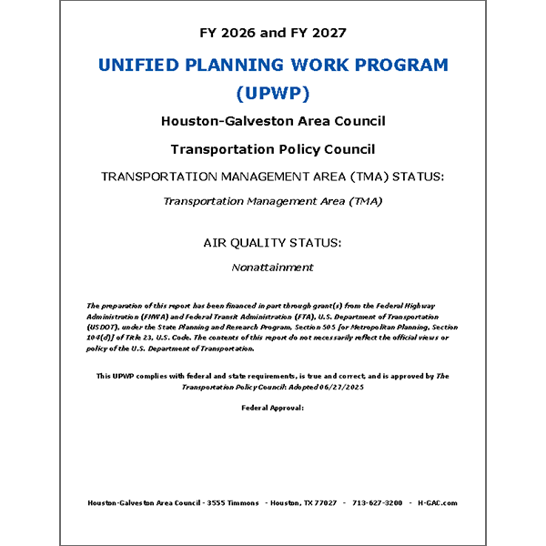 Unified Planning Work Program (UPWP) Document