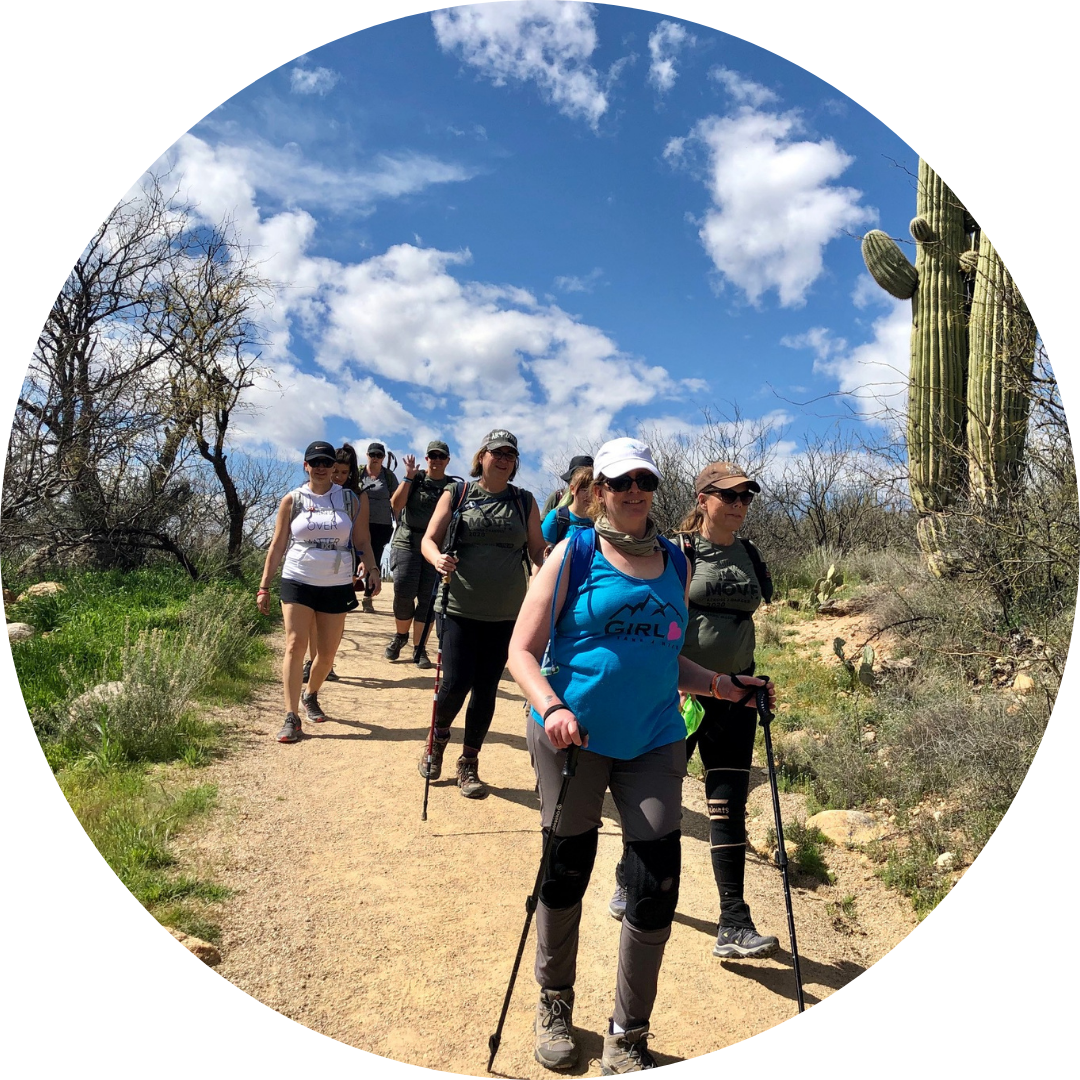 hikers on a trail