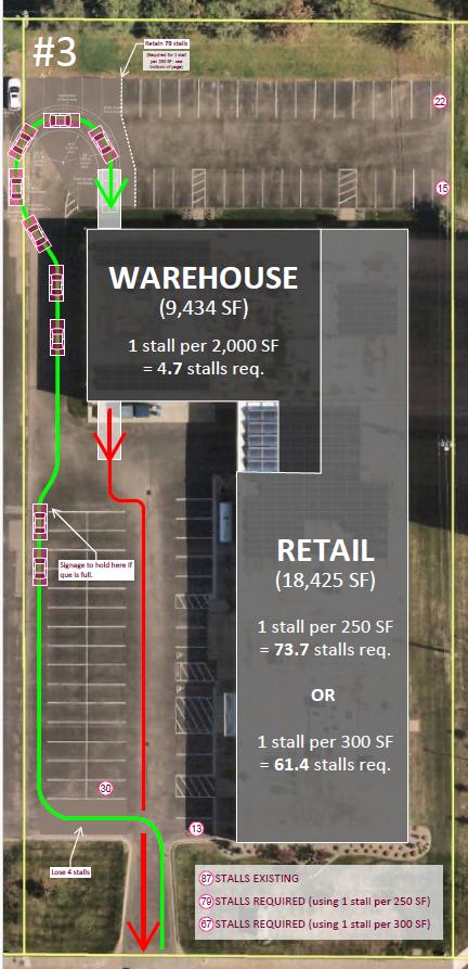 Site plan showing sketch proposal for a Salvation Army at 4200 76th St W. With questions please contact the planning department at 952-826-0369. 