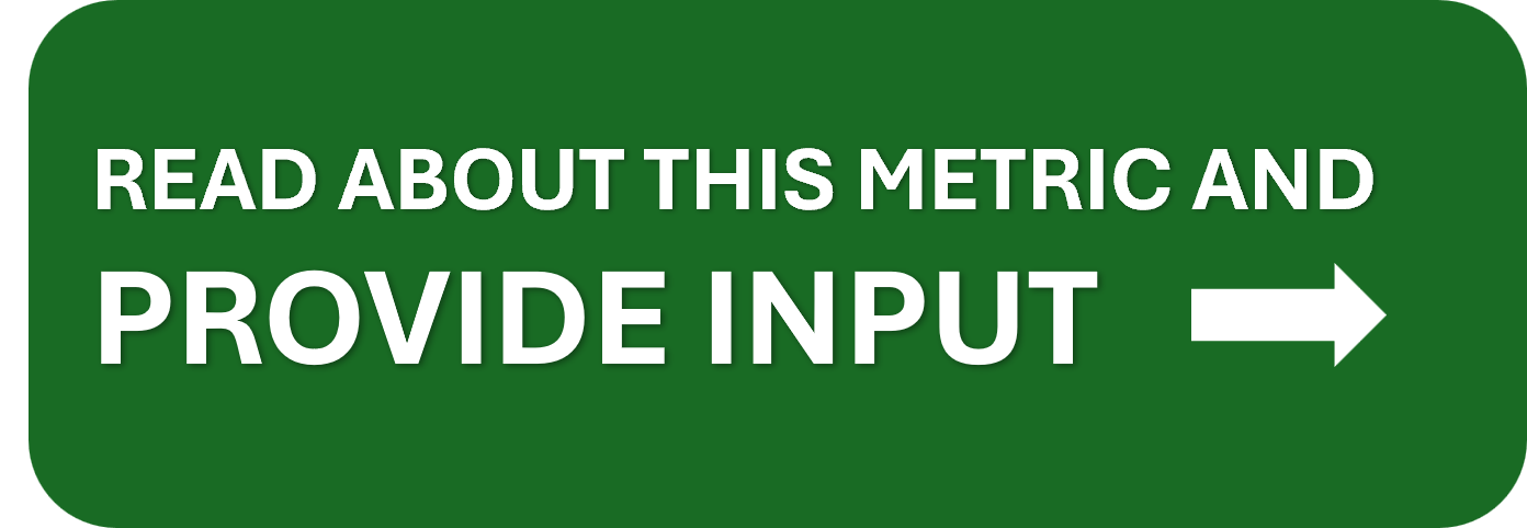 Button to read about the annual train volumes metric and to provide input