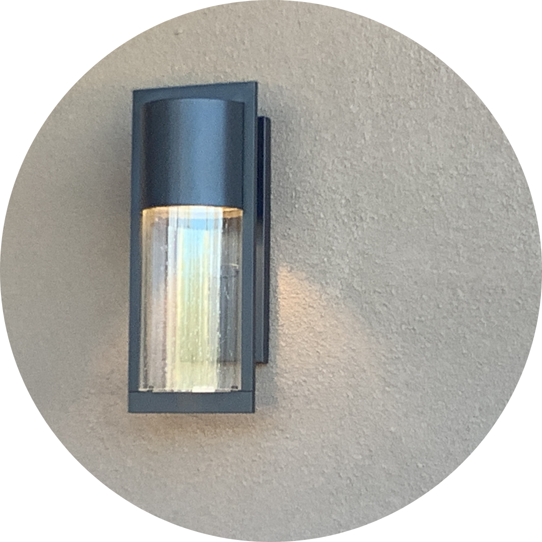 Light fixture on a wall