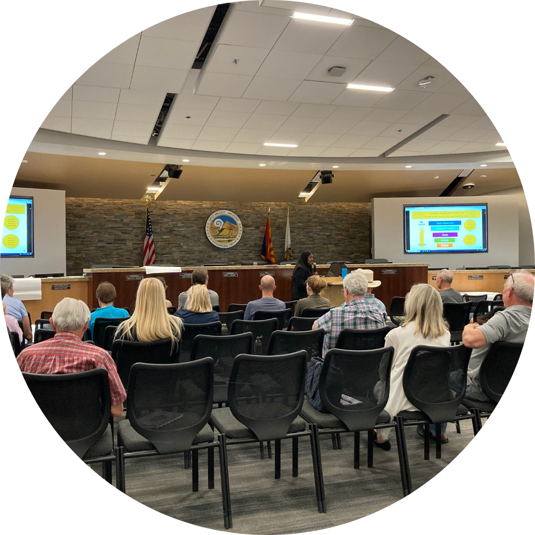 meeting in council chambers