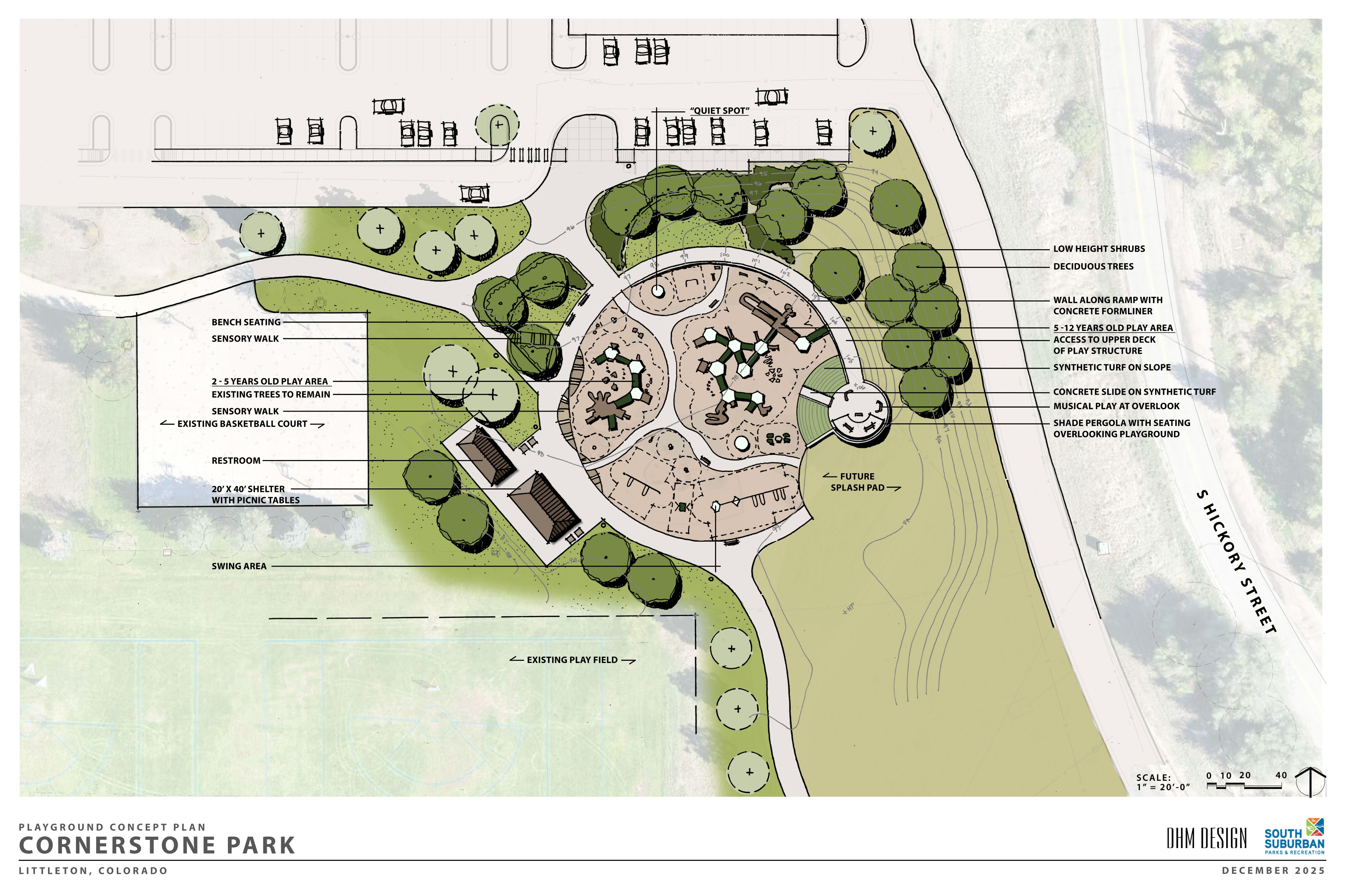 The Cornerstone Park Inclusive Playground Concept Site Plan