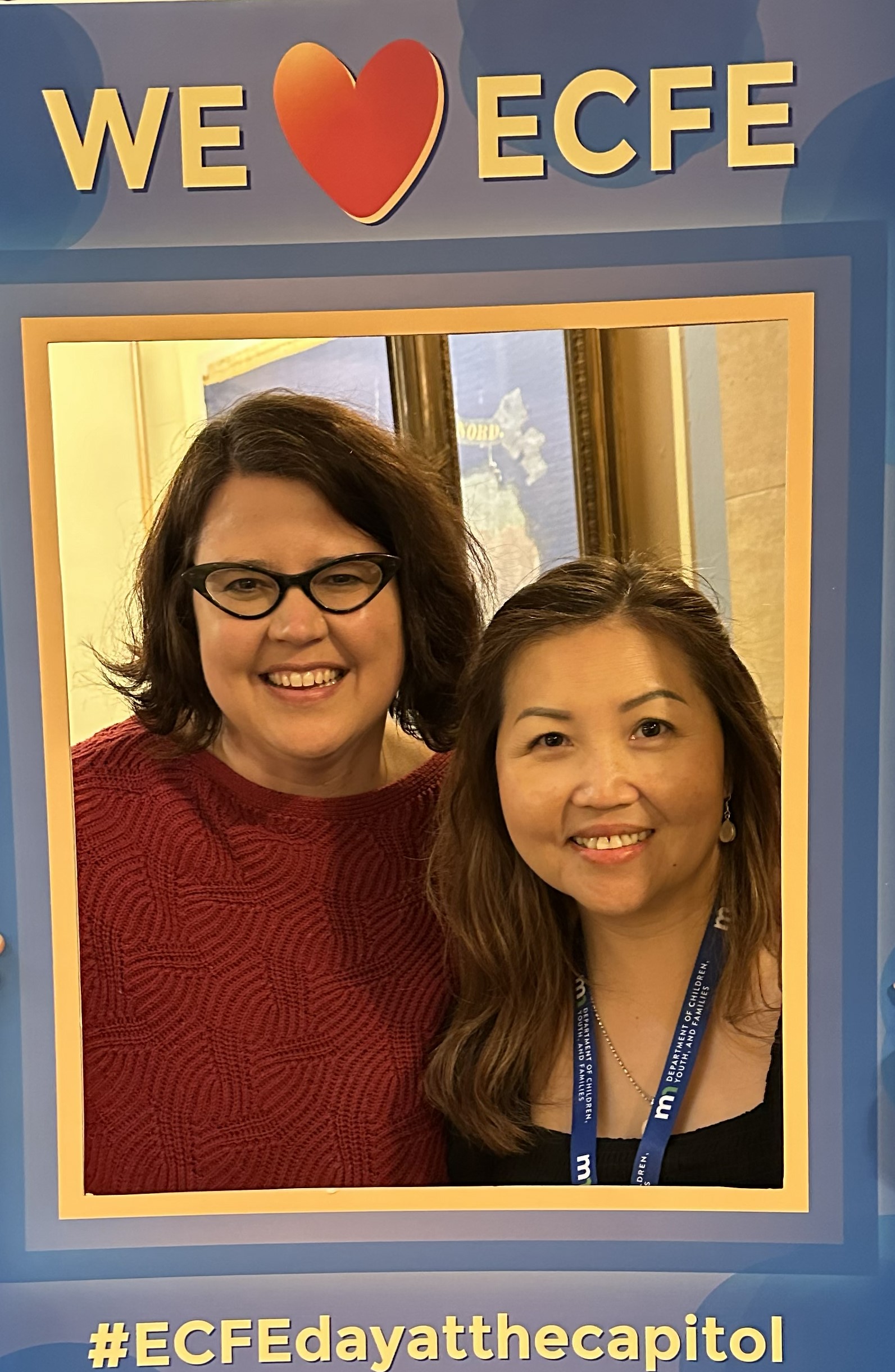 Team member, Mi Yang and Darcy Rodriguez