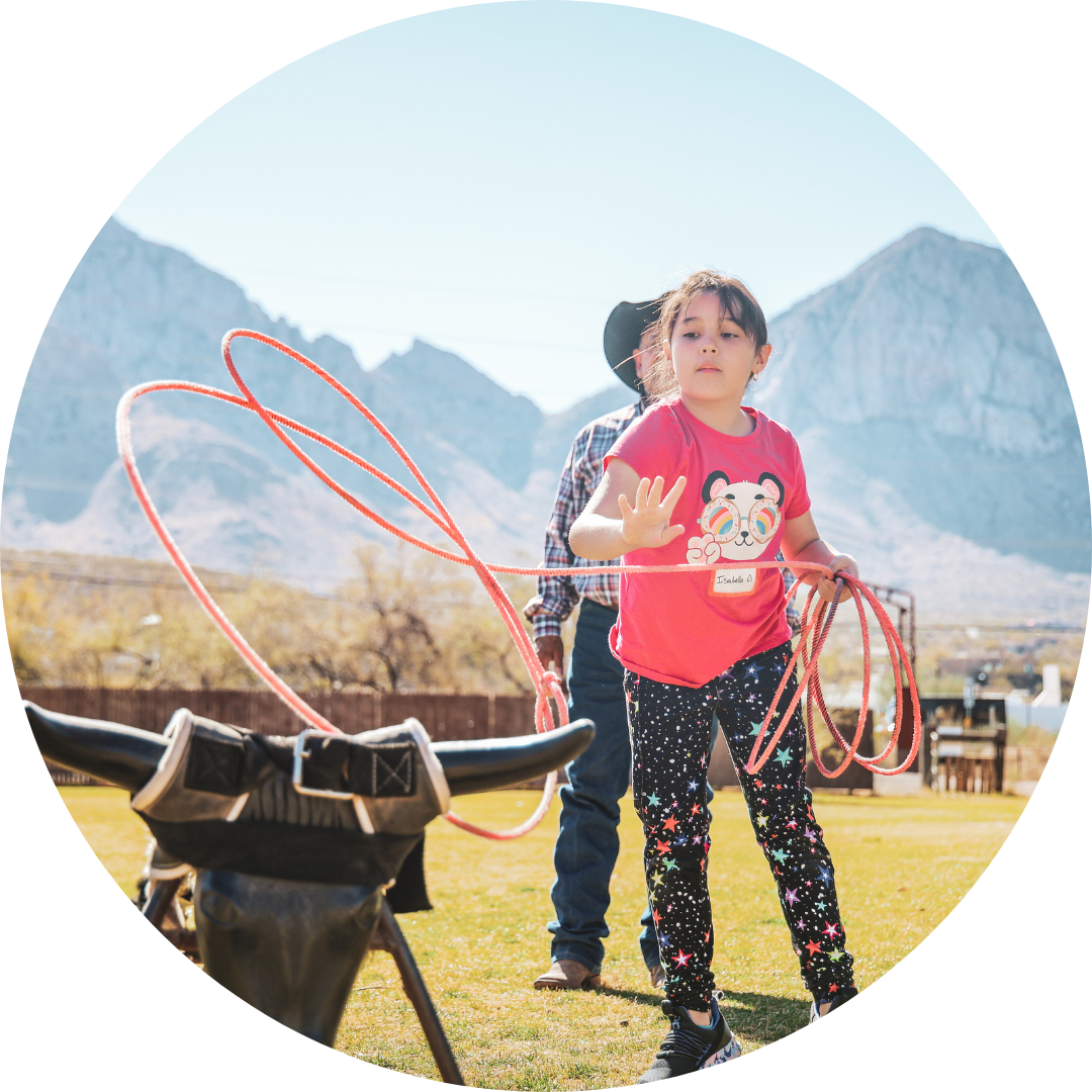 child with a lasso 