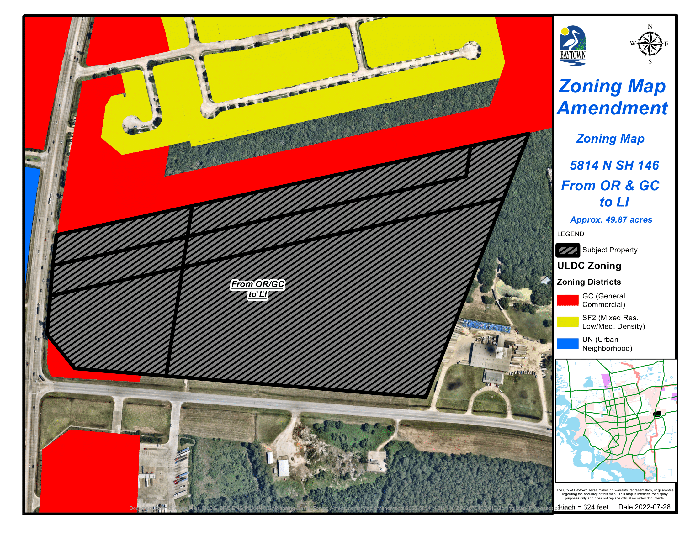 5814 N SH 146 Voluntary Annexation, Zoning Map Amendment, and